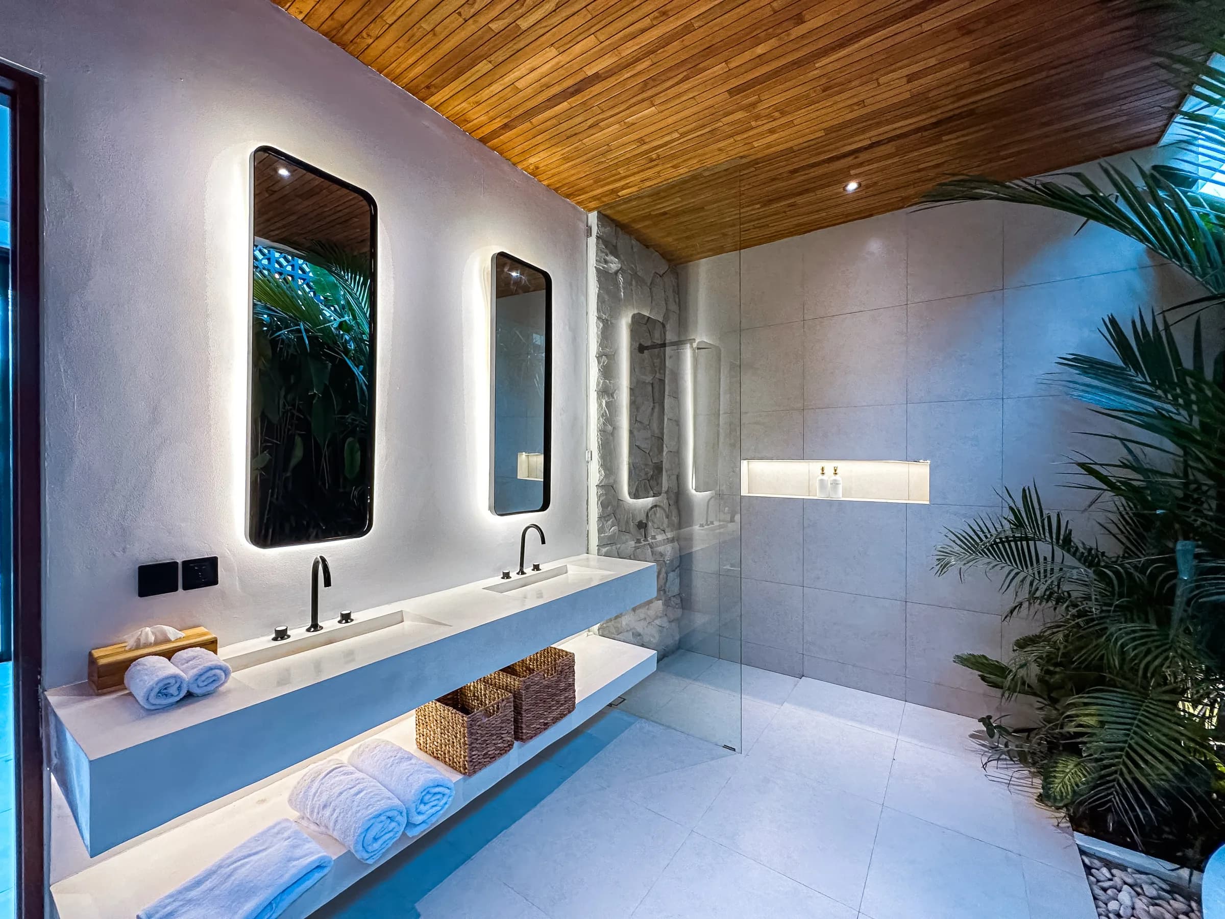 Exterior of Casa Petak - a completed Balitecture villa in Bali