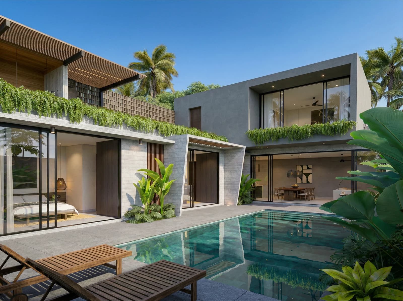 Dasa Ubud - modern tropical villa in Ubud, Bali by Balitecture