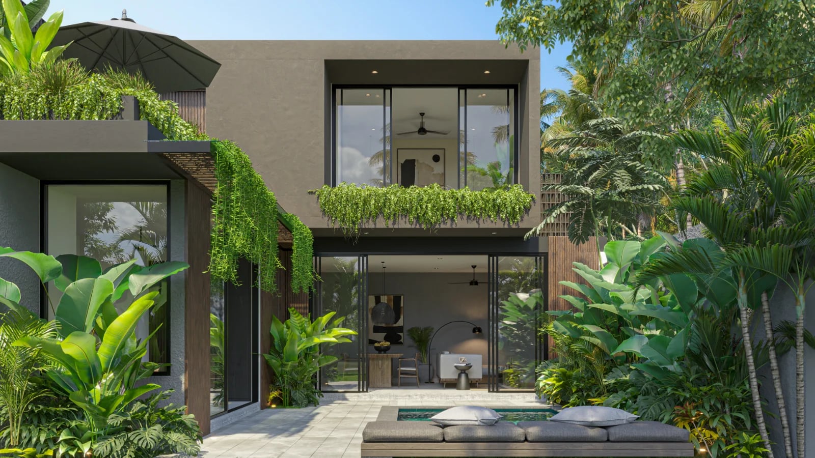 Nara Villas 2-bedroom villa render - Uluwatu Bali