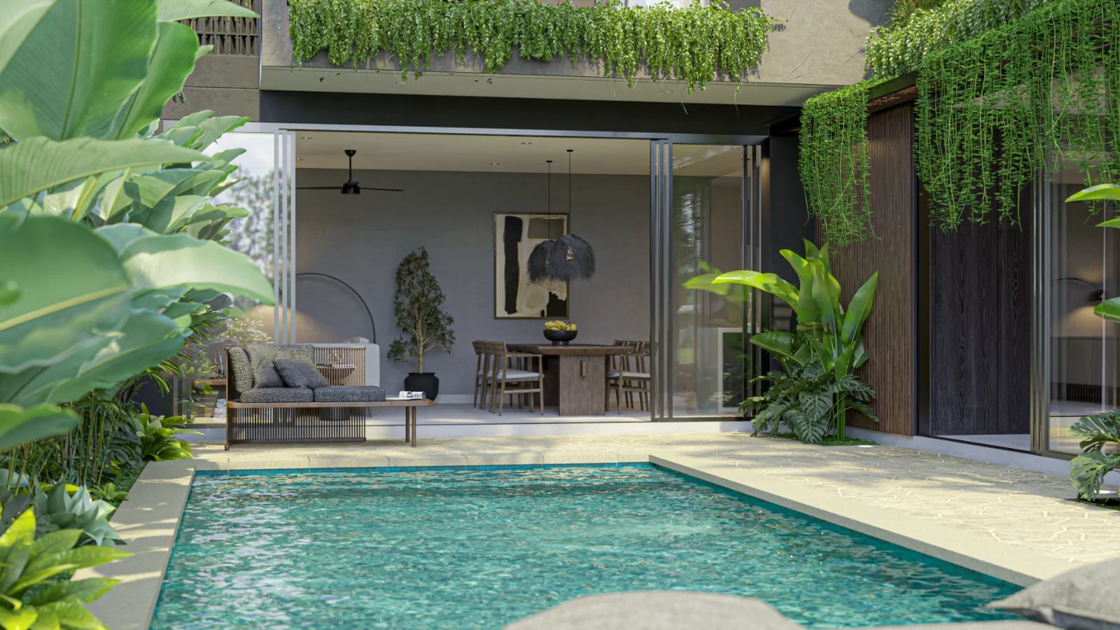 Nara Villas - tropical biophilic architecture with natural landscaping and private pool