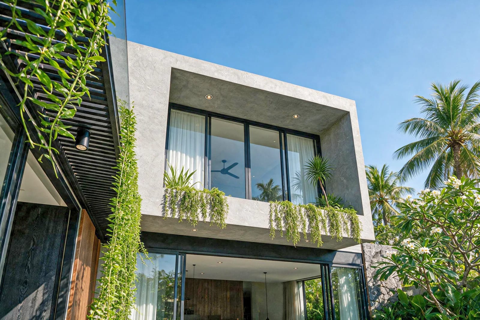 Nara Villas exterior - energy efficient architecture with natural shading