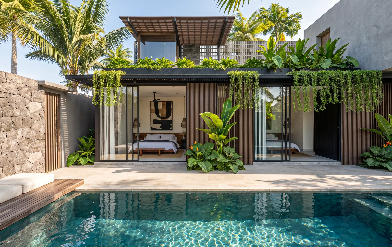 Nara Villas pool and outdoor living - Uluwatu Bali
