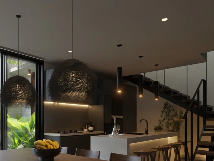 Nara Villas living room without teakwood ceiling