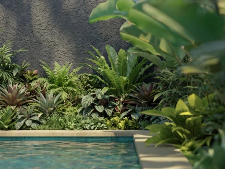 Nara Villas pool area without deck upgrade