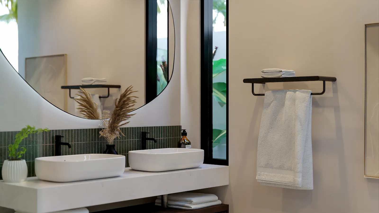 Solas Uluwatu bathroom vanity with dual basins