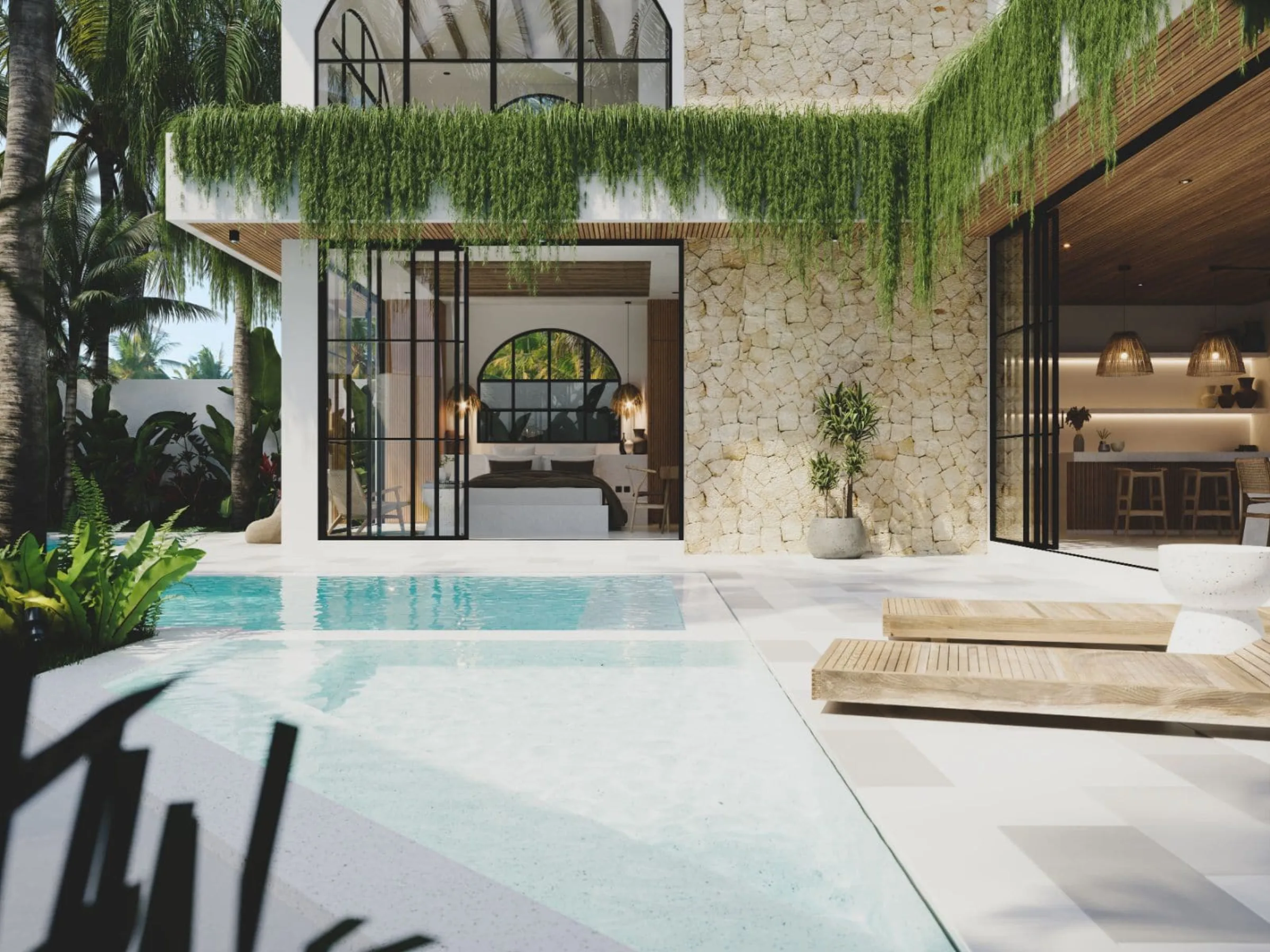 Sapta Cemagi - private oasis villas in Cemagi, Bali by Balitecture