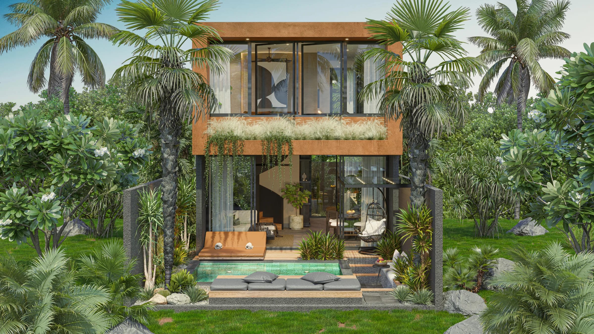 Suku Residences 2-bedroom villa with private pool and tropical garden - Uluwatu Bali