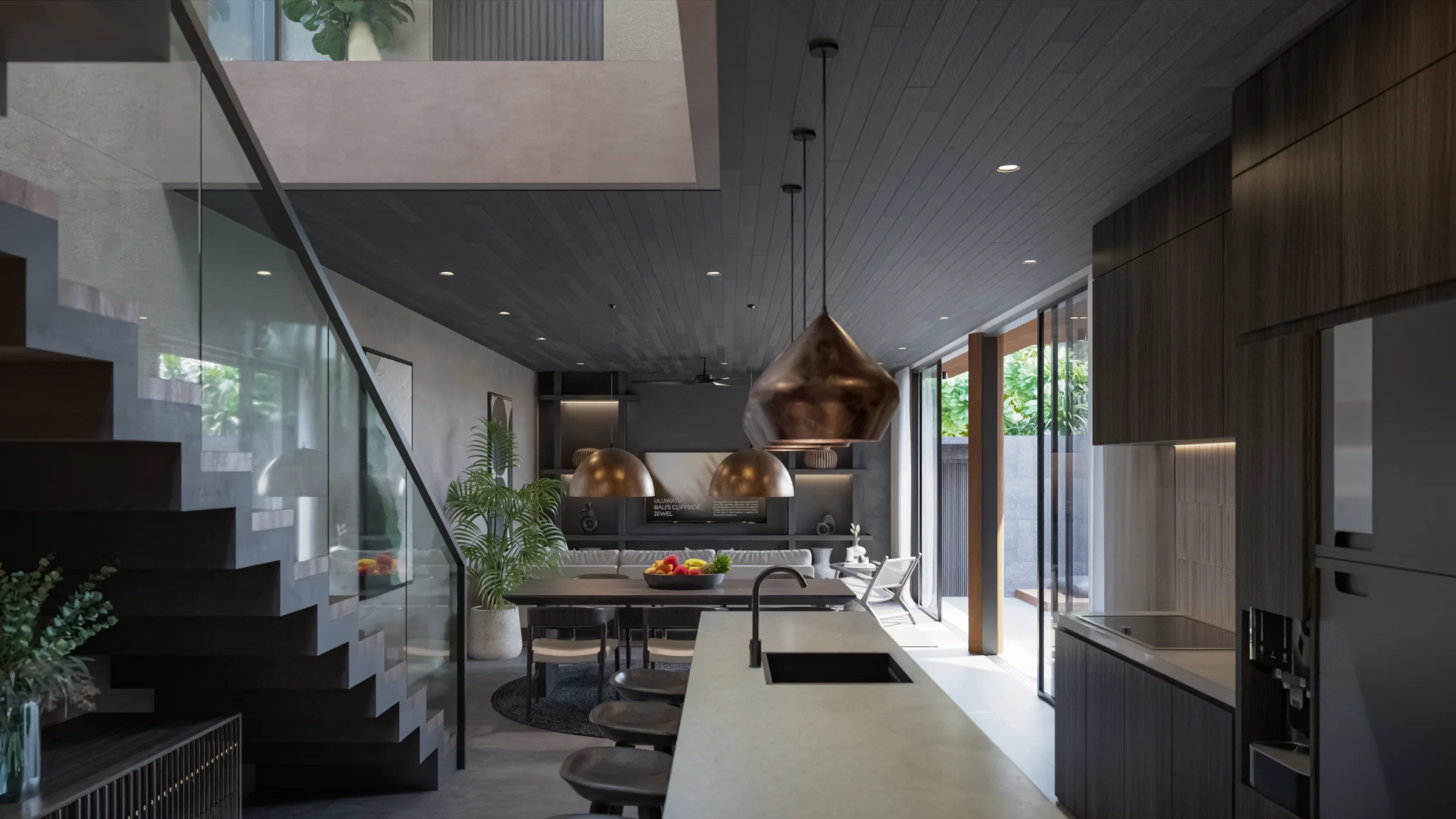 Suku 3-bedroom kitchen and living area