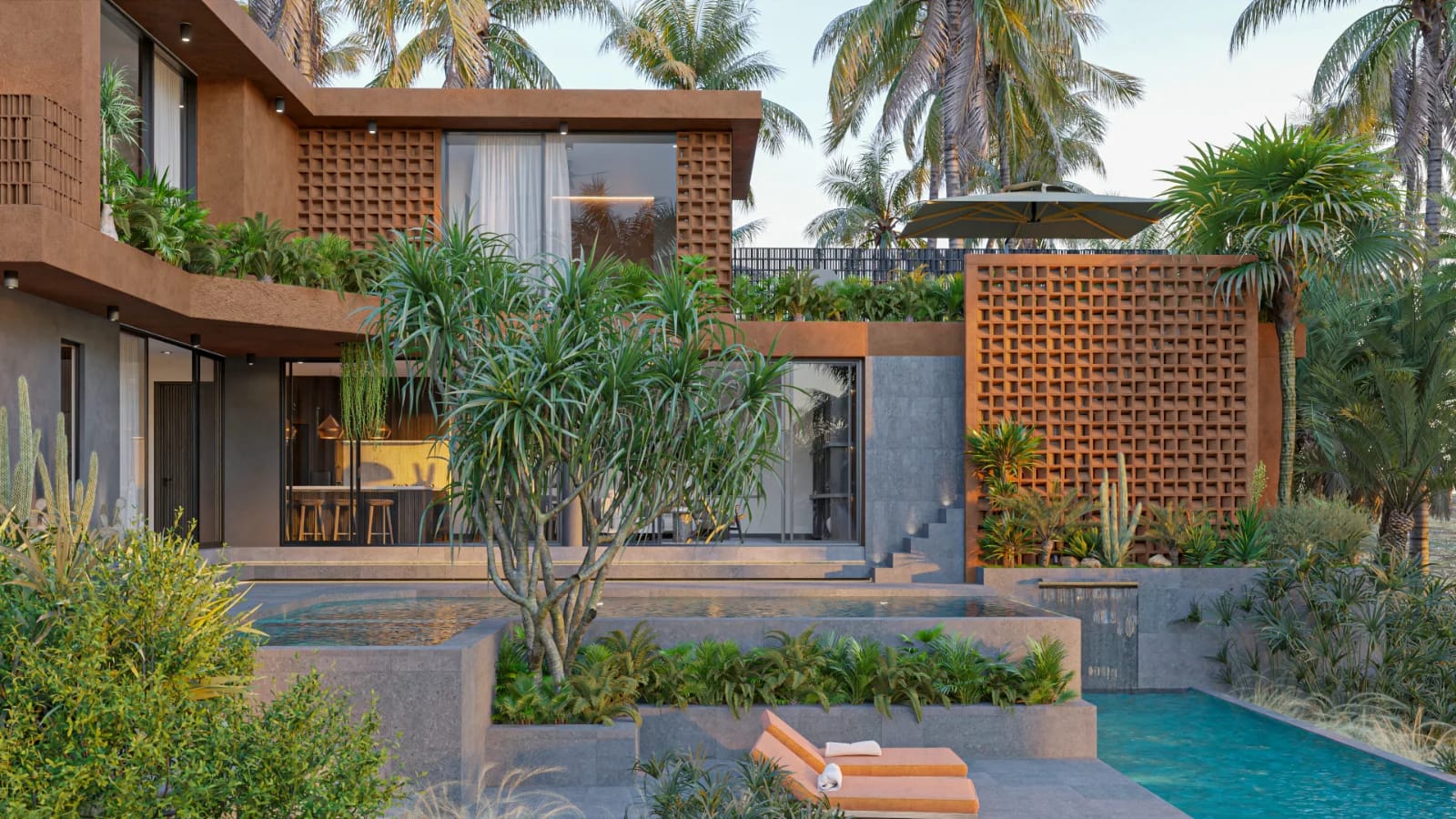 Suku Residences second exterior view - resort-style architecture Uluwatu Bali