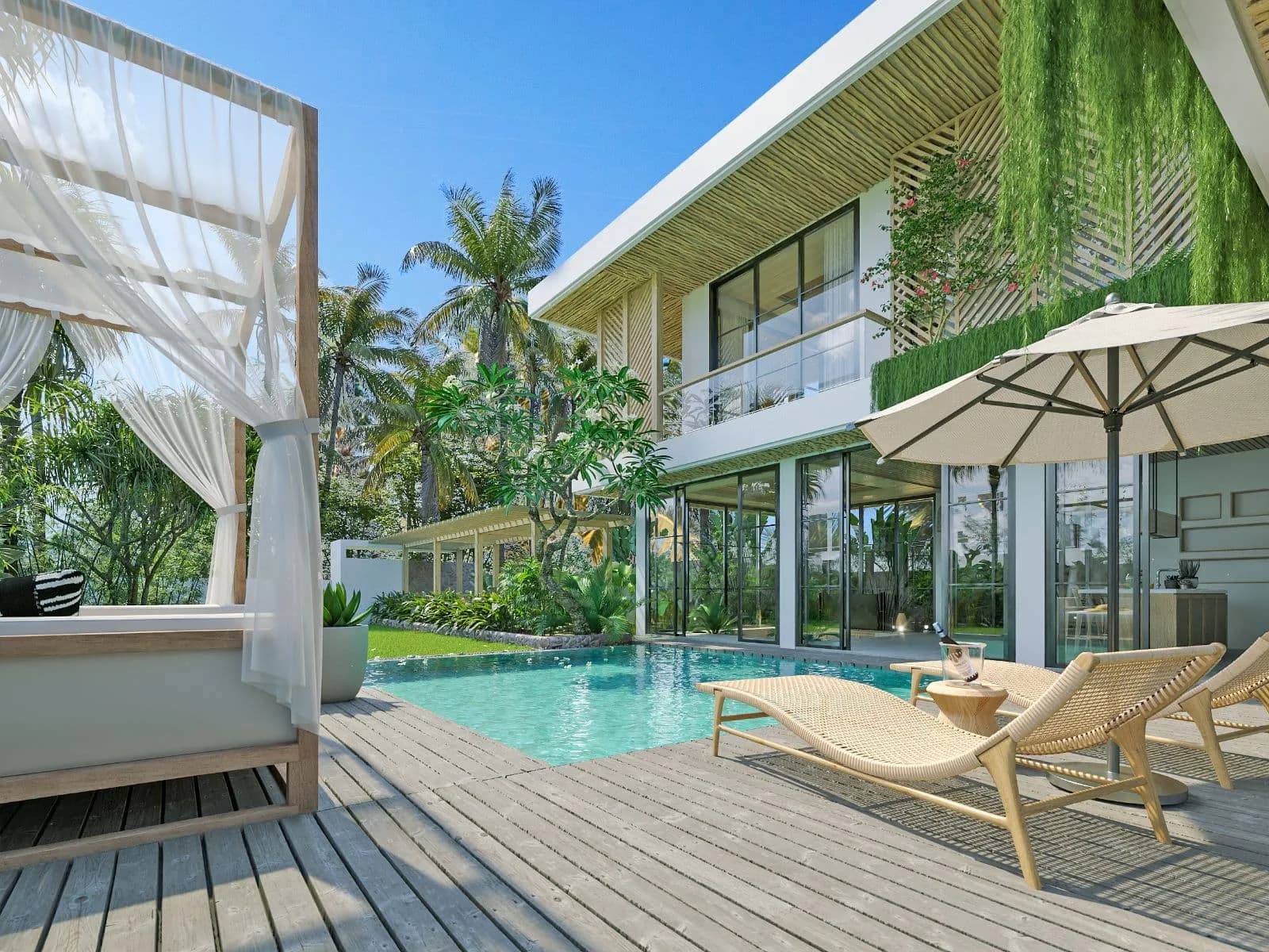 The Eco villa package - open concept 3 bedroom Bali villa with private pool