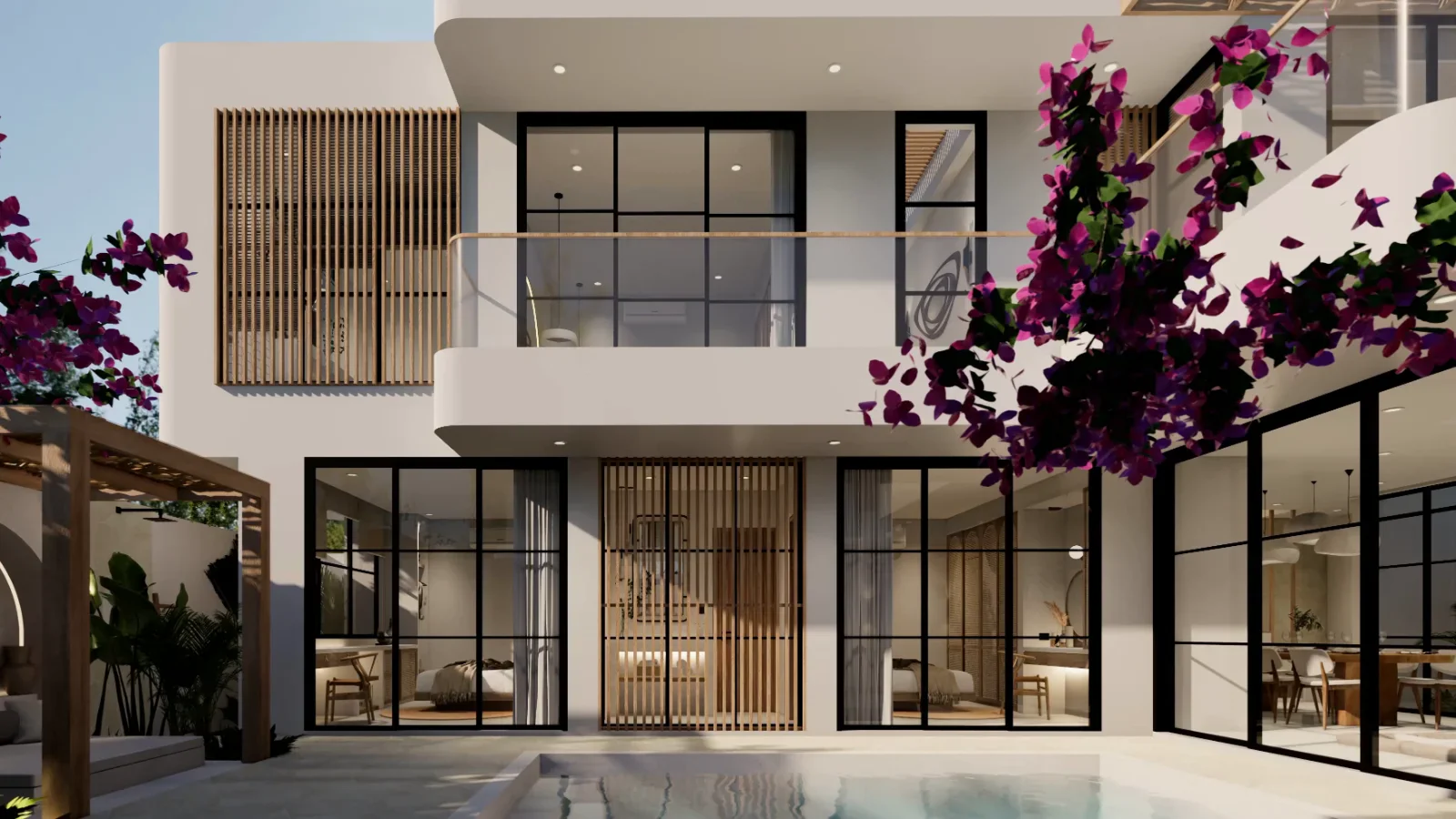 Aruna Villa - Tropical Minimalist villa by Balitecture