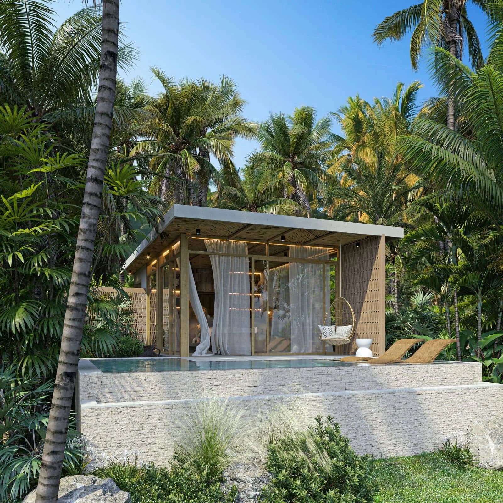 Desa Hut - boutique casita and hut villas in Kerobokan, Bali by Balitecture