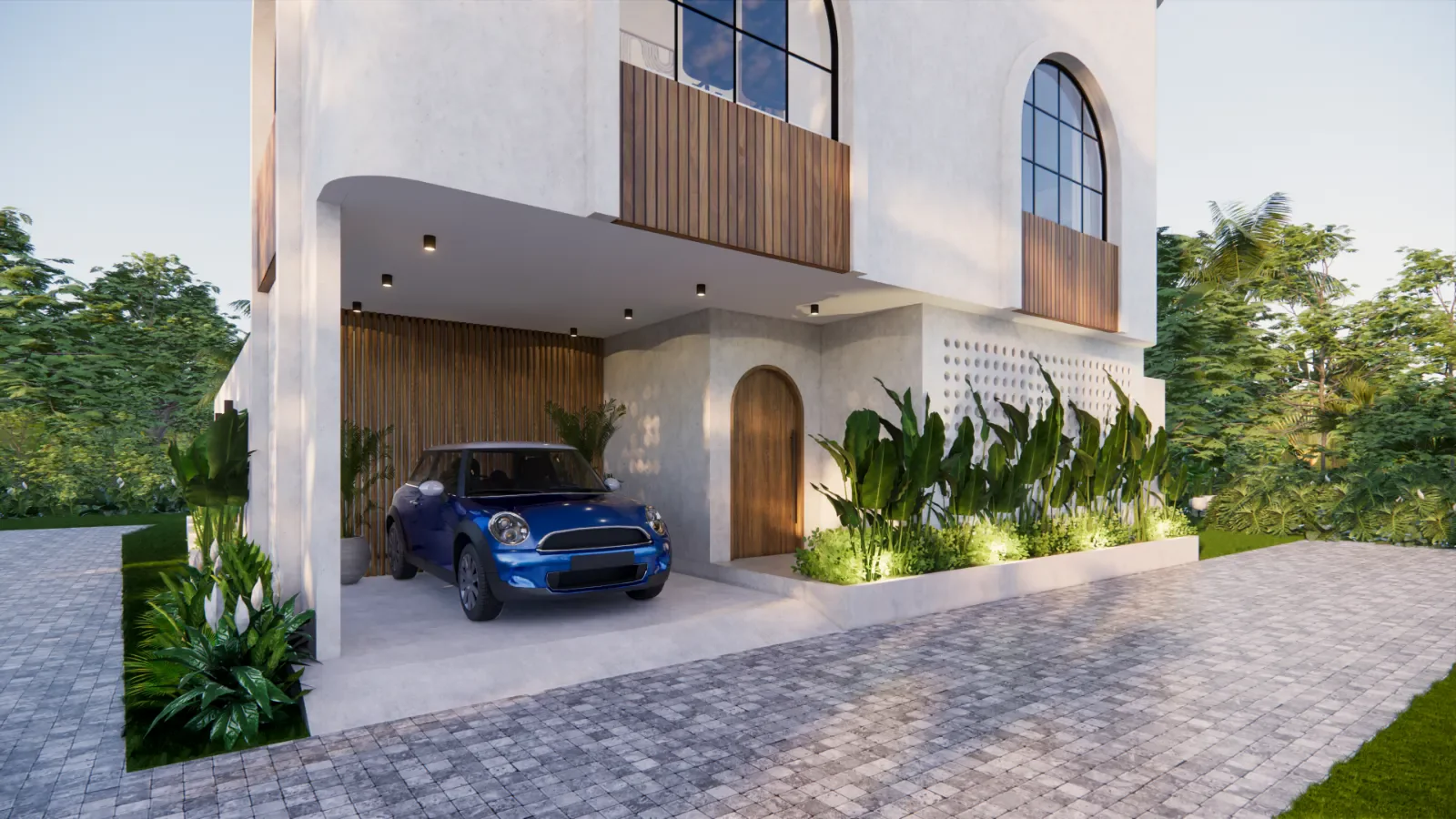 Delgado Villa - interior and exterior design by Balitecture