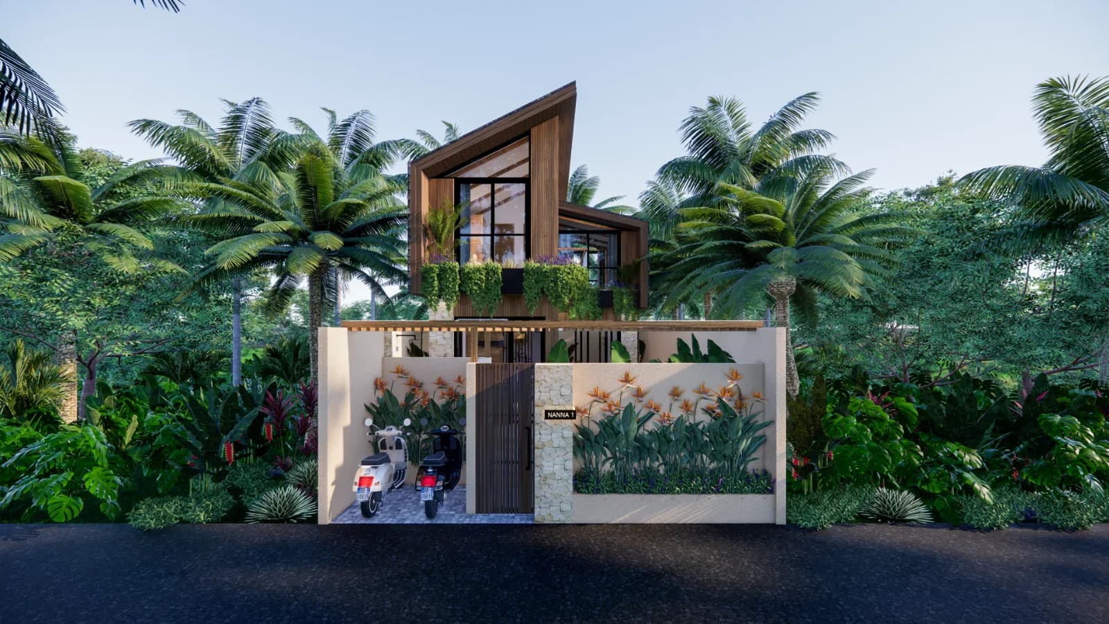 Nanna Villa - Modern Tropical villa by Balitecture