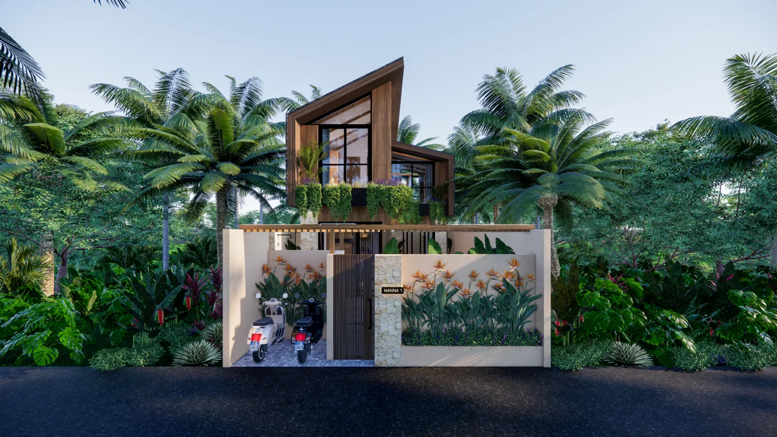 Nanna Villa - Modern Tropical villa by Balitecture
