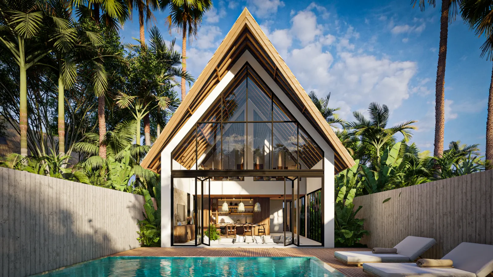Nungwi Villas - Modern Tropical villa by Balitecture