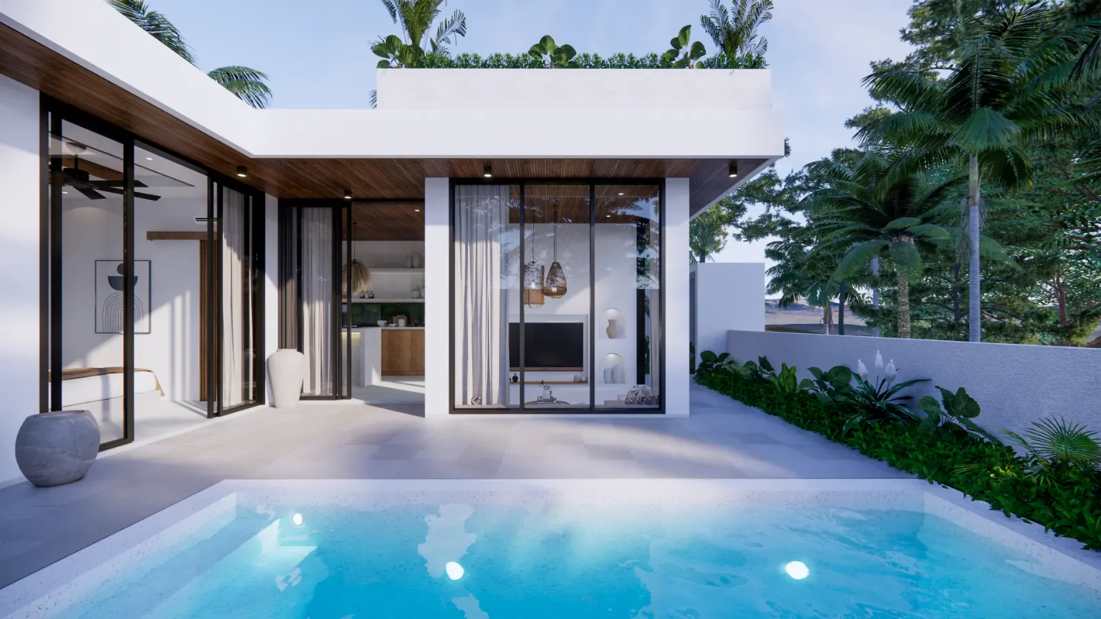 Serenata Villa - Modern Tropical villa by Balitecture