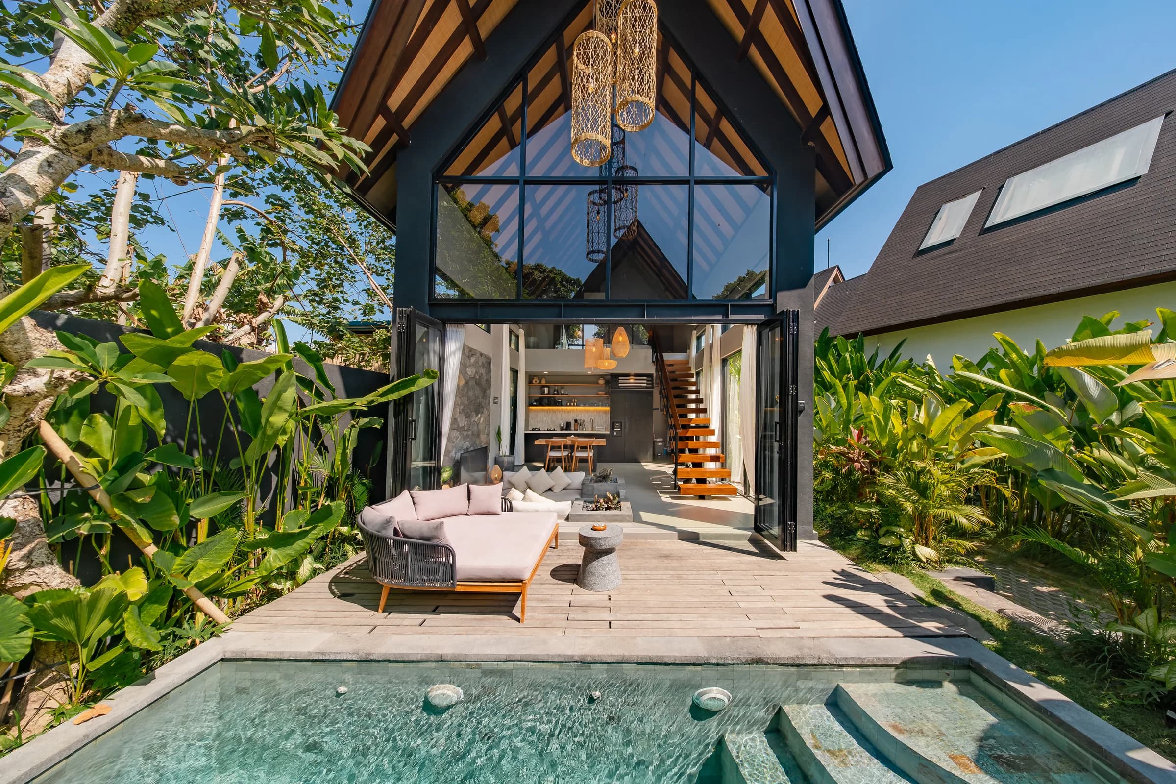 Tukad Huts - villaontwerp van Balitecture in Bali, Indonesië