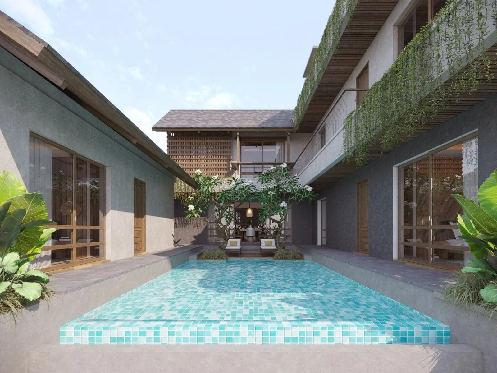 Villa Anila 4 Bedroom - Modern Balinese villa by Balitecture