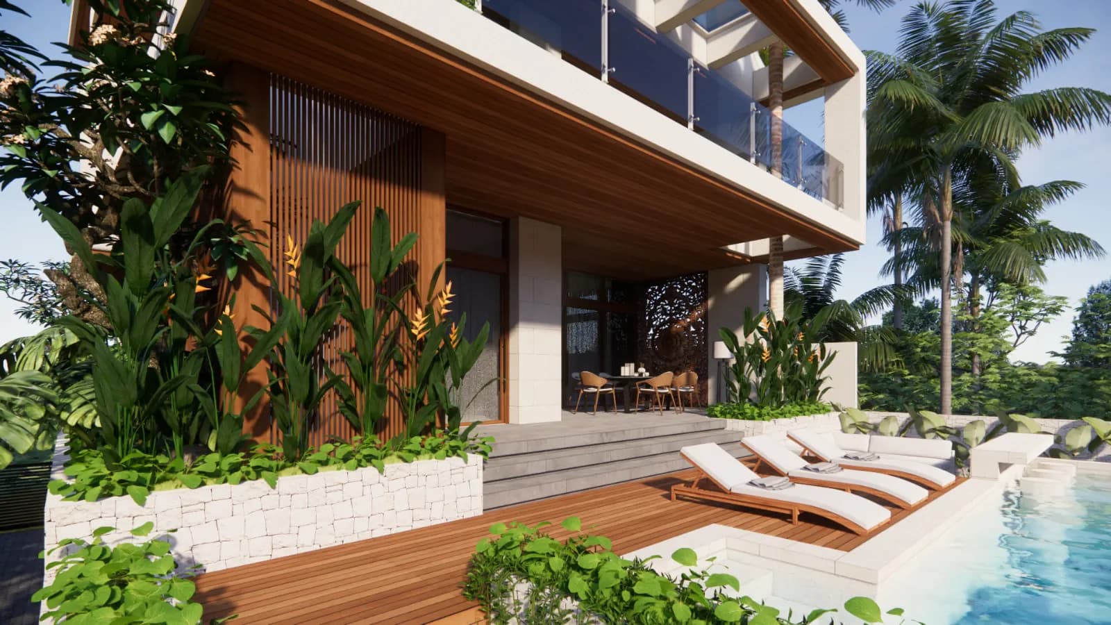 Villa Bungah - Modern Tropical villa by Balitecture