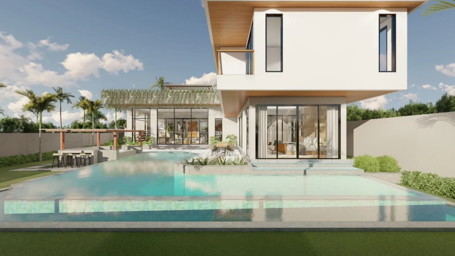 Villa Raya - Modern Tropical villa by Balitecture