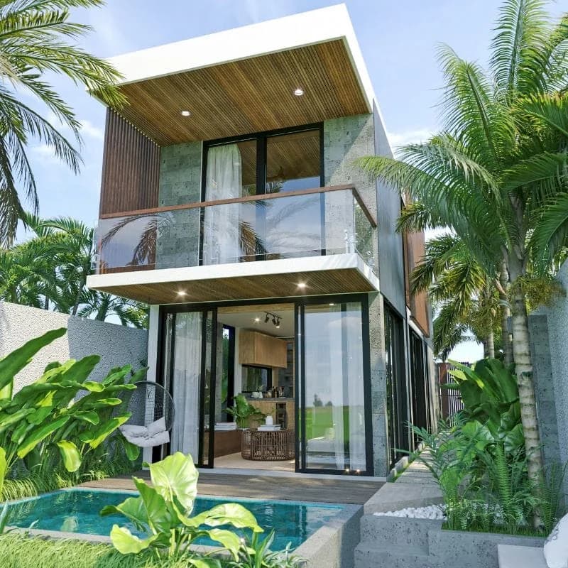 Villa The Hitam - Modern Tropical villa by Balitecture
