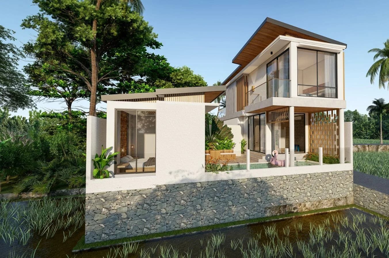 Villa Umayu - Modern Tropical villa by Balitecture