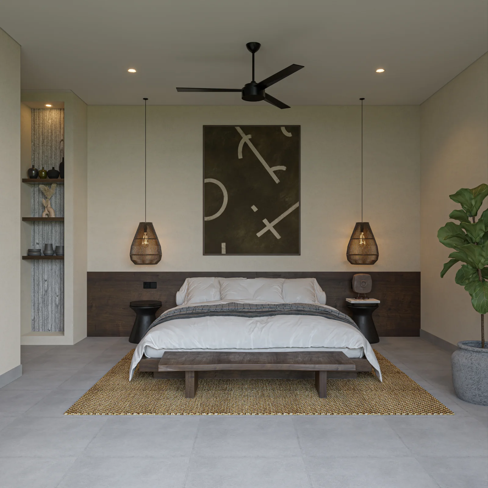Interior of a professionally managed Balitecture villa