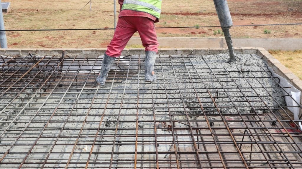 Slab - We use reinforced concrete with heavy gauge steel to ensure maximum structural durability