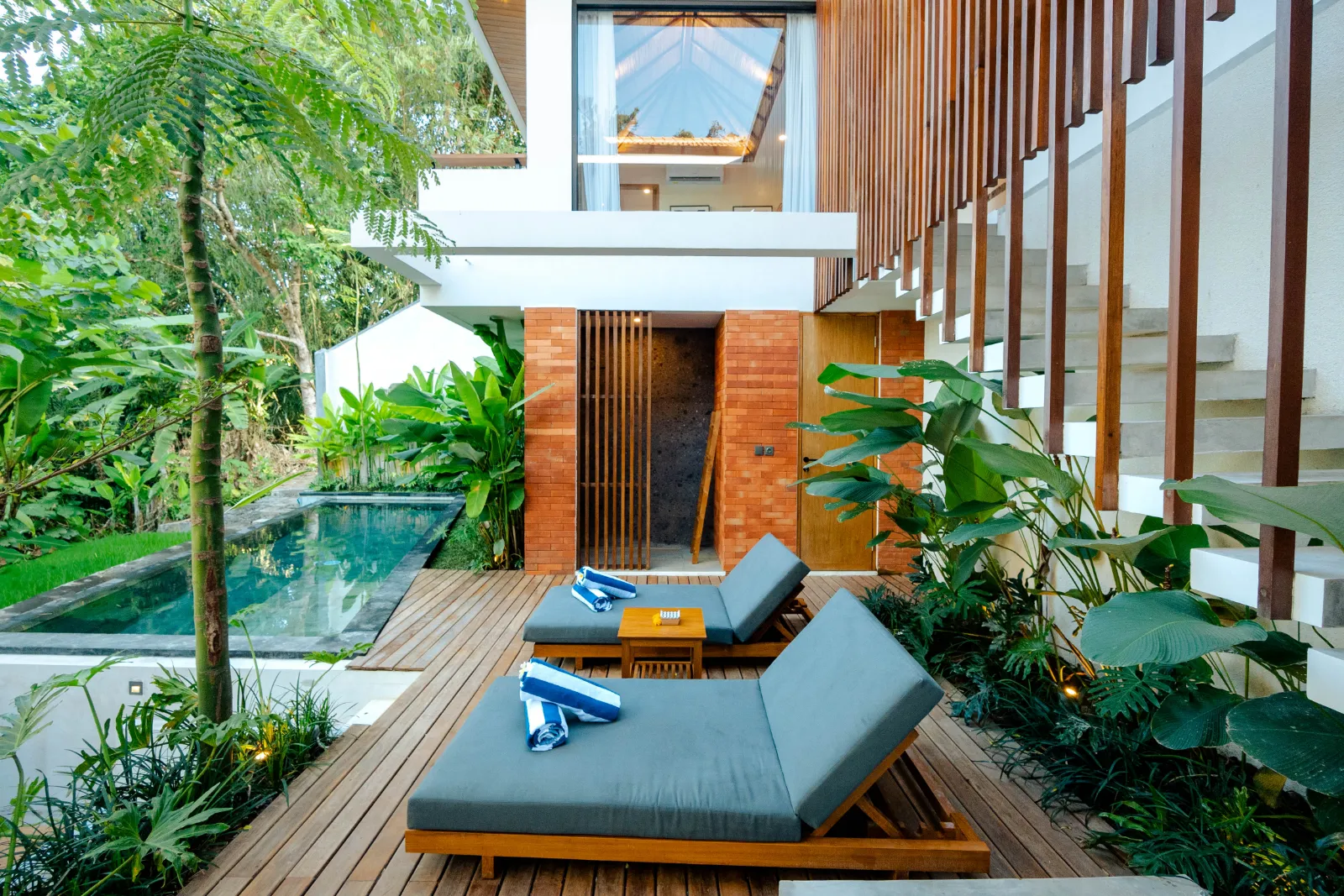 River Edge Villa Balitecture Tropical Brutalist Design