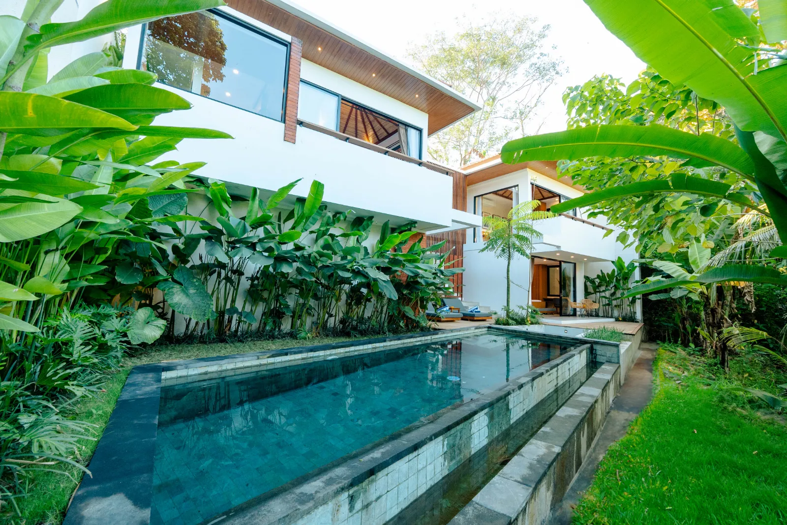 River Edge Villa Balitecture Tropical Brutalist Design